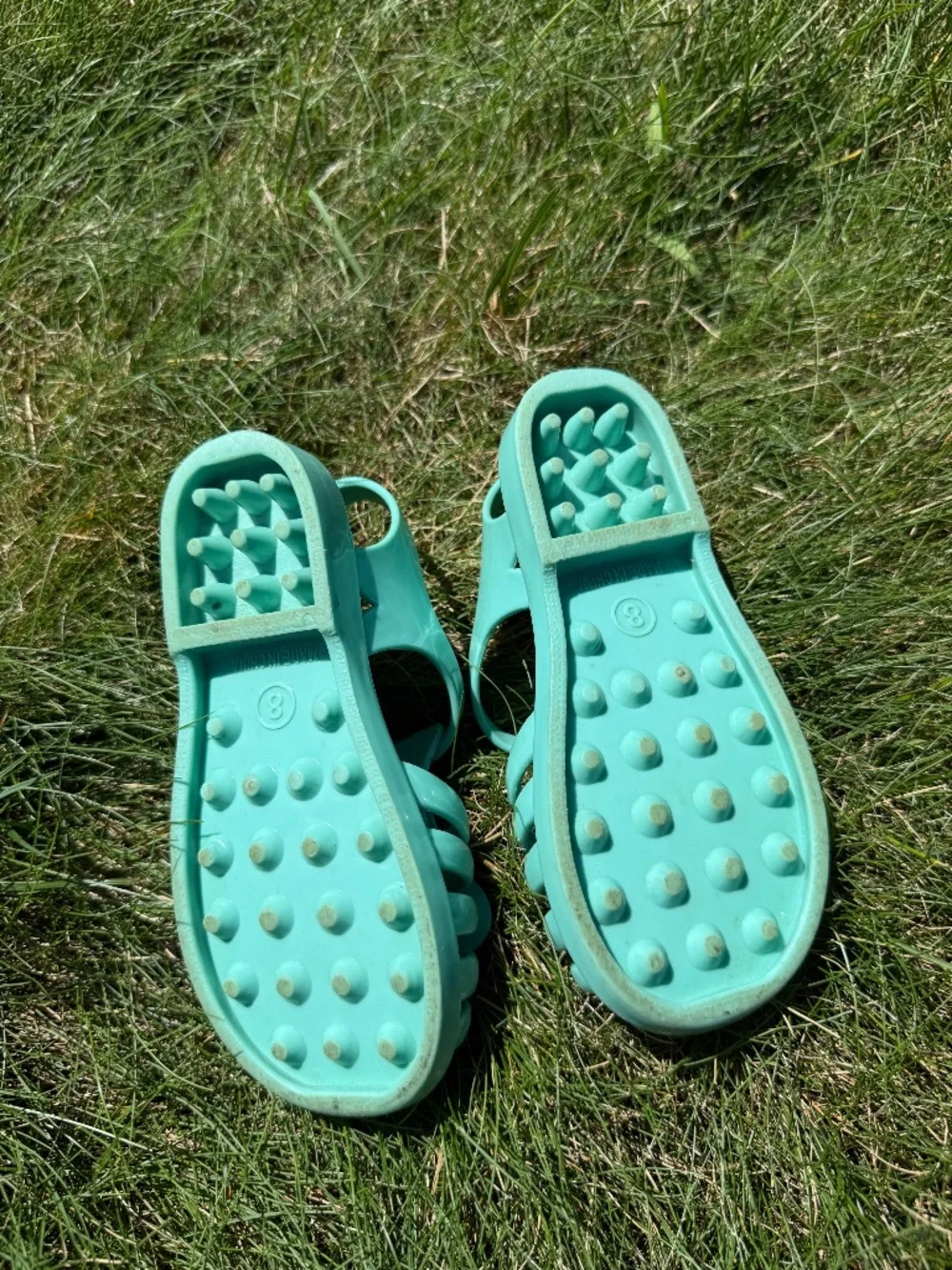 Disney Princess Ariel Teal Toddler Sandals Size 8M